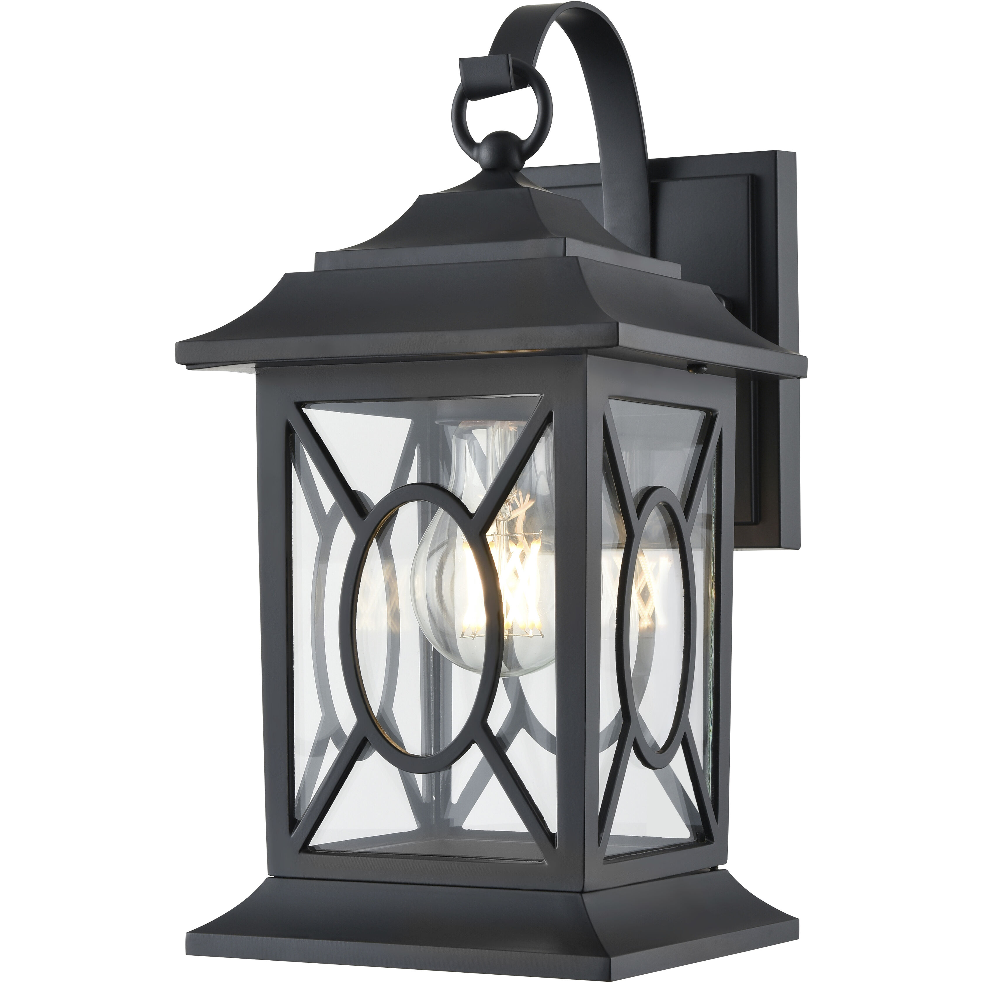 Allbert 1 Light 12.25 inch Powder Coated Black Outdoor Wall Sconce